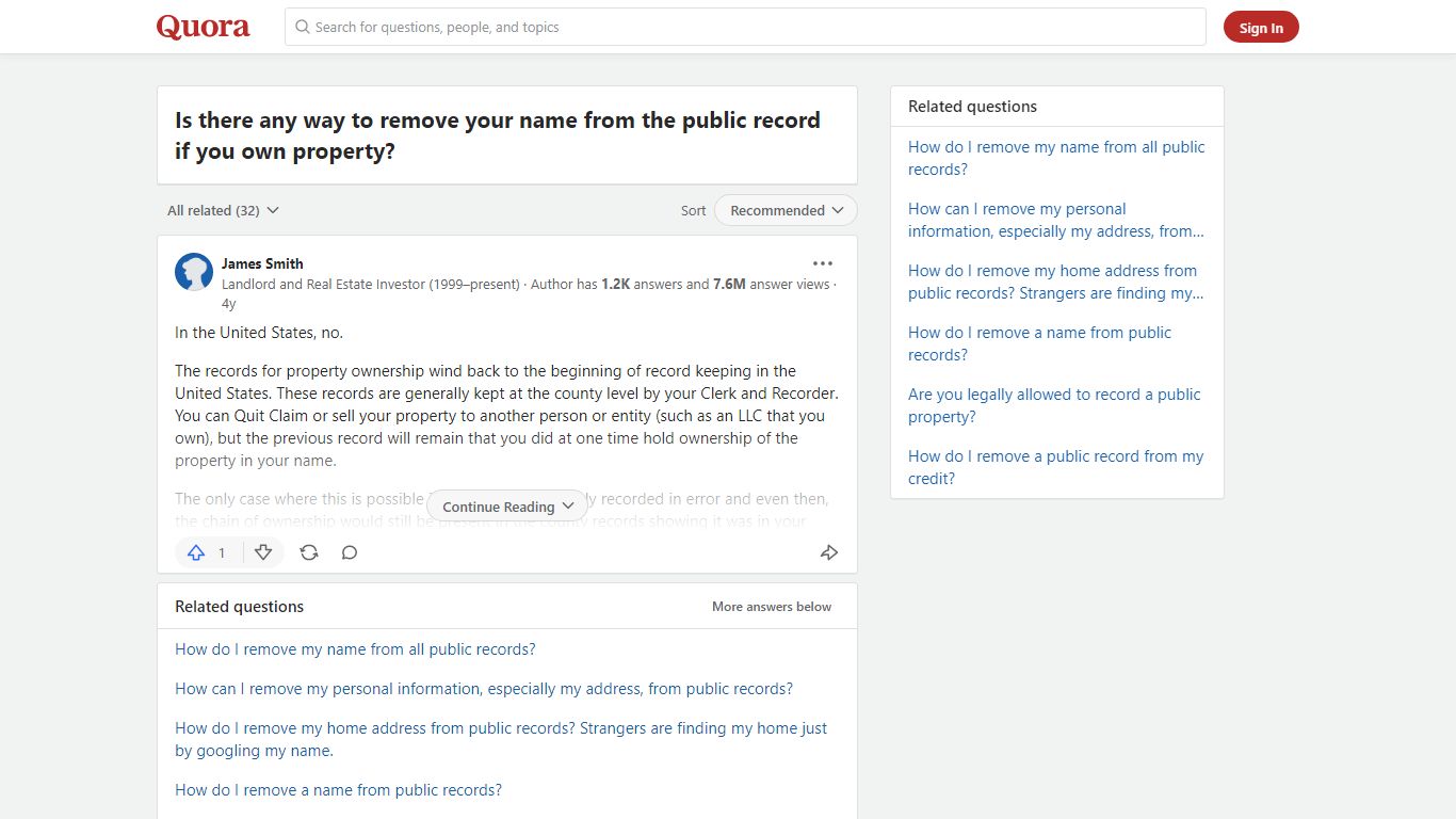 Is there any way to remove your name from the public record if ... - Quora